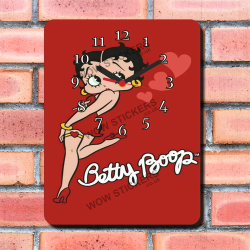 Betty boop design wall - betty, clock
