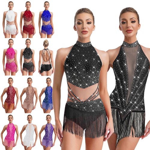 Women sparkly fringe jazz - fringe,