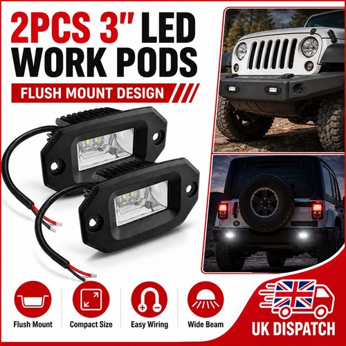 Pair led flush - led, work