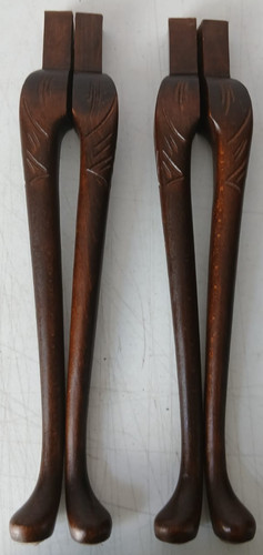 Vintage wood table legs 4pcs - legs,