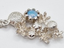 Alex Monroe Flower Posey Necklace with Moonstone sterling silver