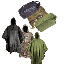 Waterproof US Style Poncho | Olive Green | Black | BTP.