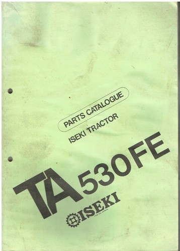 Iseki model ta530fe - model,