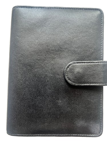 Black faux leather personal - black,