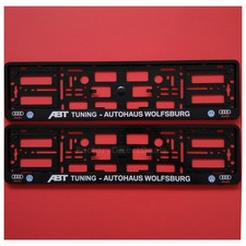 2 x Audi VW ABT TUNING  Number Plate Holder Surround Frame Trim Car Van