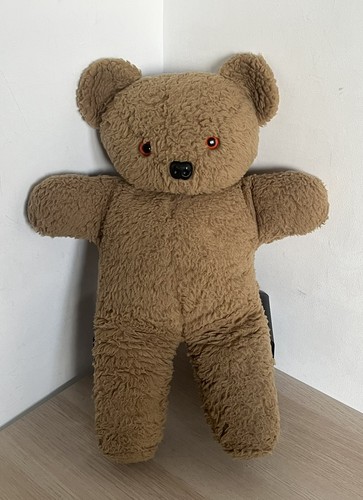Vintage brown teddy - teddy, soft