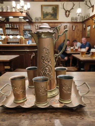 Art nouveau copper brass - nouveau,