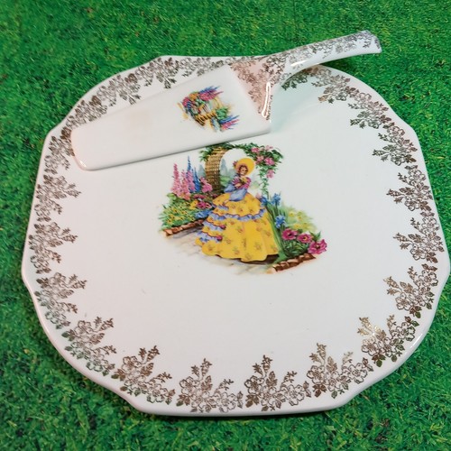 Lord nelson pottery cake plate - nelson,