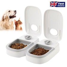 2X Automatic Pet Feeder Timer Bowl Cat Dog Food Dispenser Dish