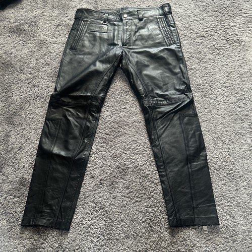 Diesel mens leather trousers - diesel,