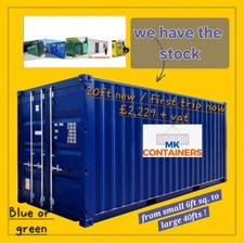 20ft NEW build   Shipping container Southampton.  , NOW £2099.00 PLUS  VAT !!!!!