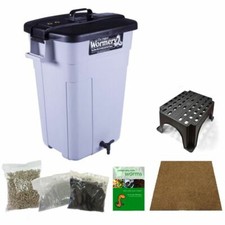 Deluxe Original Wormery Composter Kit Includes stand Worm Treats Coir Lime Mix 