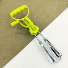 Vintage Rotary Hand Whisk Egg Whisk Hand Beater Mixer Double Wheel Kitchen Mixer