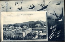 Mat Postcard Meissen on the