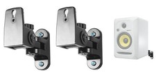 (2) Hidden Wall Mount Swivel Brackets For KRK RP5G3W Studio Monitor Speakers