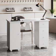 Professional Manicure Table Salon Nail Station Beauty Desk with Dust Collector