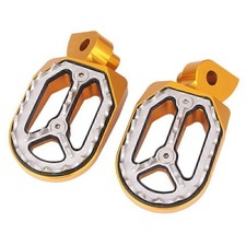 Shark Teeth Dirt Bike Foot Pegs for YAMAHA YZ85 YZ125 YZ250 YZ450F 1999-15 Gold