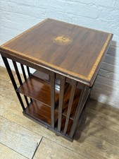 Antique Mahogany Revolving Bookcase . Free Delivery Available