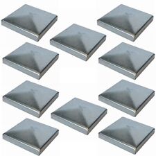 Innbee 10 X post Cap 40x40 Fence Cap Steel Conical Lid Zinc Cover Cap