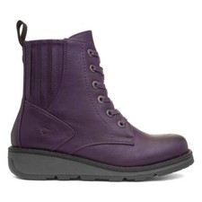 Heavenly Feet Womens Boots Purple Adults Ladies Ankle Lace Up Journey 2 SIZE