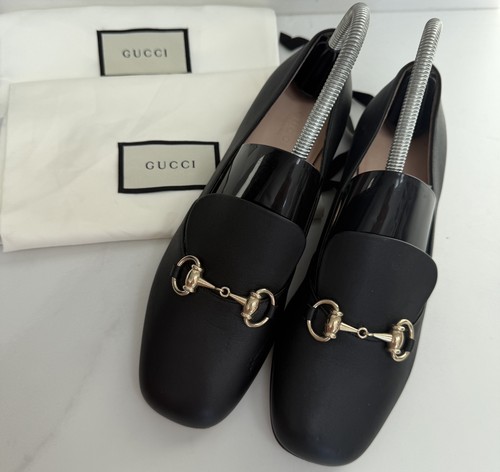 Gucci horse bit black leather - bit,