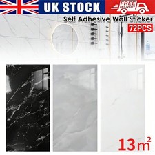 72x Self-Adhesive Marble Tiles