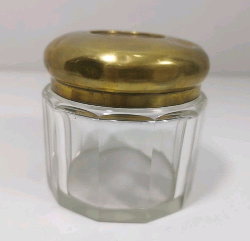 Antique glass apothecary jar - glass,