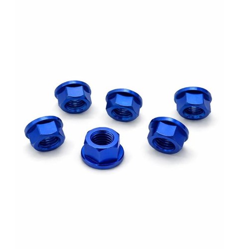 Rear sprocket nuts blue - blue, for