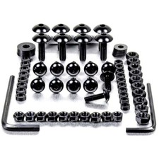 Aluminium Fairing Kit Yamaha FZR400RR Black | Pro-Bolt