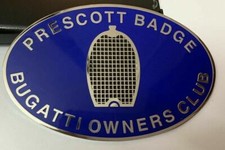 Car Badge - Bugatti Owners club prescott Badge car grill badge emblem logos meta