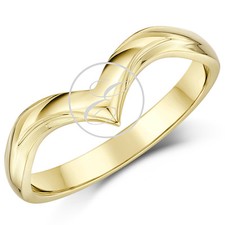 9ct Yellow Gold Ring Curved