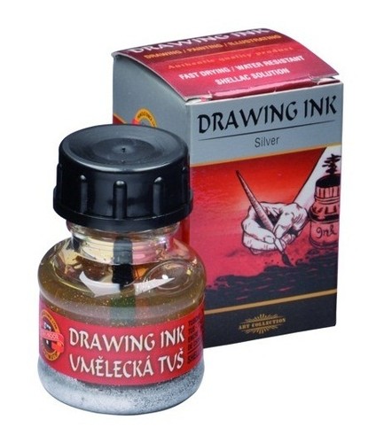 Drawing ink shellac solution - ink,