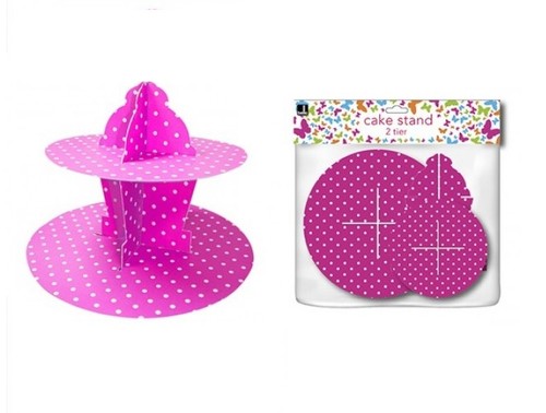 Tier pink polka dot - tier,