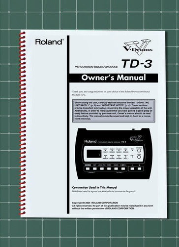 Roland owners manual - roland,