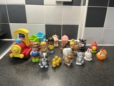 ELC Happyland Farm/Pet Bundle Animals Figures People Train 19 Pieces