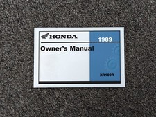 1989 Honda XR100R Dirt Bike