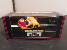 SCALEXTRIC 1990s C239 MOTORCYCLE MOTORBIKE SIDECAR 'YELLOW FLASH' #18 Mib