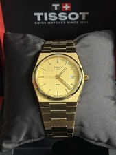 Tissot Men's PRX Watch Champagne Dial, Yellow Gold, 40mm, T1374103302100