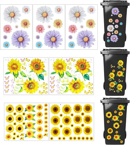 Wheelie bin stickers sheets - bin,