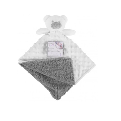 White baby comforter - white, blanket