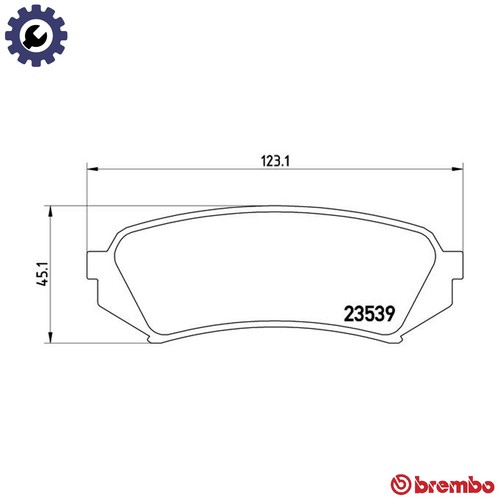 Brake pad set disc - pad,