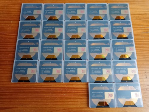 Sony premium minidiscs - sony,