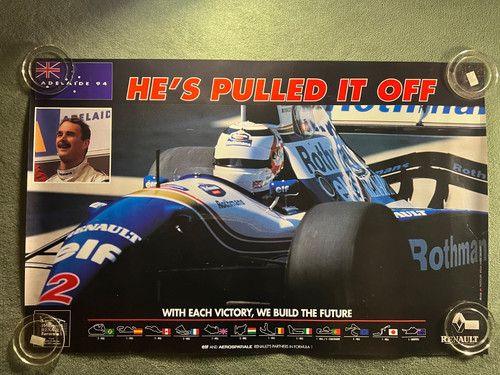 Williams renault poster - williams, f1