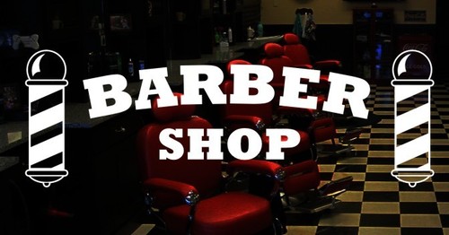 Barber shop vinyl sticker - barber,