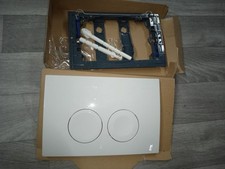 Geberit Delta 21 actuator plate 2-quantity flush round white Alpine