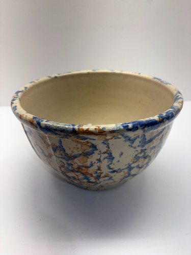 Spongeware bowl stoneware - spongeware, bowl,