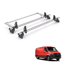 Mercedes Sprinter Roof Rack for 2018+ [L2H1] 2x Roof Bars & Roller - Rhino Fleet