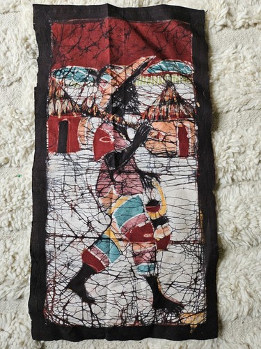 African batik wall art - batik,