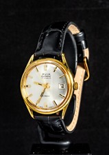 Avia Olympic Gold-Plated Men's Manual-Wind Watch -- Working,  Ø34mm Case