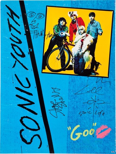 Sonic youth signed window - sonic,